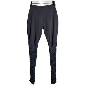 BEYOND YOGA Womens  Legs for Days RUCHED leggings Size S Gray Stretch Mid rise